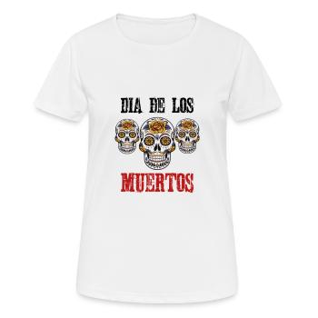 Dia de los muertos - Women's Breathable T-Shirt - white - Front - AI Model Female 172 dark (172cm)