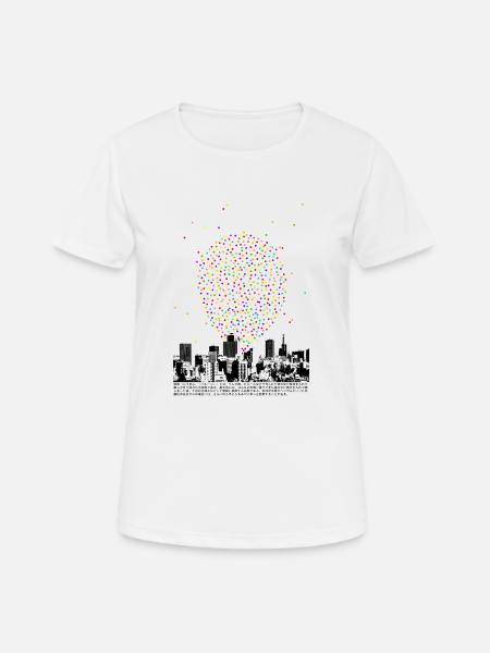Luftballon - Frauen T-Shirt atmungsaktiv - Weiß