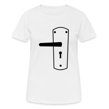 door handle - Women's Breathable T-Shirt - white - Front - AI Model Female 172 dark (172cm)