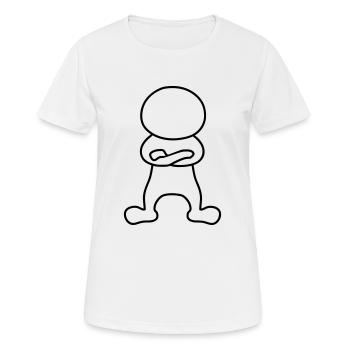 Cool Man - Women's Breathable T-Shirt - white - Front - AI Model Female 172 dark (172cm)
