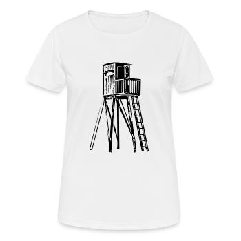 Raised hide - Women's Breathable T-Shirt - white - Front - AI Model Female 172 dark (172cm)