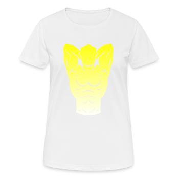 Musculation - T-shirt respirant Femme - blanc - Devant - AI Model Female 172 dark (172cm)