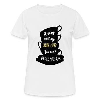 no birthday - Women's Breathable T-Shirt - white - Front - AI Model Female 172 dark (172cm)