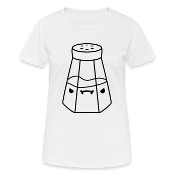 Design Boeser Salzstreuer - Frauen T-Shirt atmungsaktiv - Weiß - Vorne - AI Model Female 172 dark (172cm)