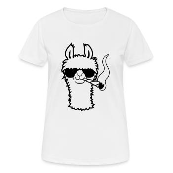 Lama With Joint - Women's Breathable T-Shirt - white - Front - AI Model Female 172 dark (172cm)