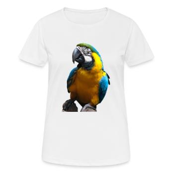 Golden Macaw - Women's Breathable T-Shirt - white - Front - AI Model Female 172 dark (172cm)