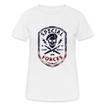 Special forces - Women's Breathable T-Shirt - white - Front - AI Model Female 172 dark (172cm)