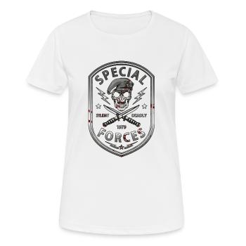 Special forces - Women's Breathable T-Shirt - white - Front - AI Model Female 172 dark (172cm)
