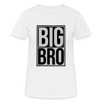 Shield Big Bro Logo - T-shirt respirant Femme - blanc - Devant - AI Model Female 172 dark (172cm)