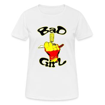 The Bad Girl - Women's Breathable T-Shirt - white - Front - AI Model Female 172 dark (172cm)