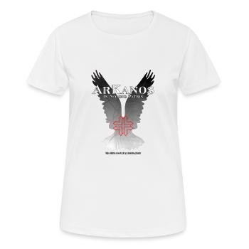 ArKanos à Nomine Patris - T-shirt respirant Femme - blanc - Devant - AI Model Female 172 dark (172cm)