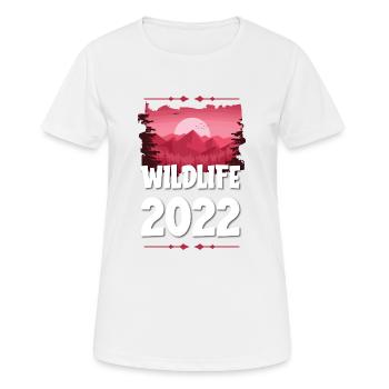 Faune 2022 - T-shirt respirant Femme - blanc - Devant - AI Model Female 172 dark (172cm)
