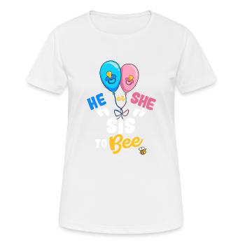 Il ou elle sis à Bee meilleure sœur Ever Big Sis - T-shirt respirant Femme - blanc - Devant - AI Model Female 172 dark (172cm)