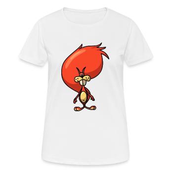 Comic Eichhörnchen - Frauen T-Shirt atmungsaktiv - Weiß - Vorne - AI Model Female 172 dark (172cm)