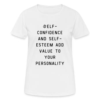 woman power - T-shirt respirant Femme - blanc - Devant - AI Model Female 172 dark (172cm)