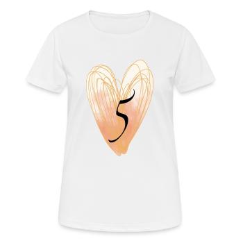 5 - T-shirt respirant Femme - blanc - Devant - AI Model Female 172 dark (172cm)