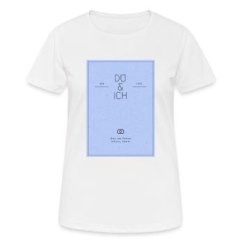 Du & Ich Mode für Jedermann. - Frauen T-Shirt atmungsaktiv - Weiß - Vorne - AI Model Female 172 dark (172cm)