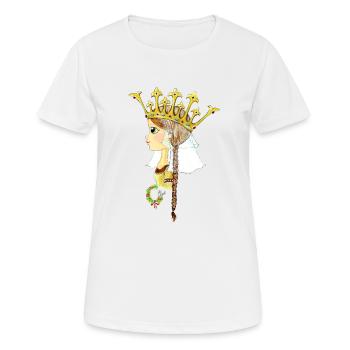 Prinzessin Hedwig - Frauen T-Shirt atmungsaktiv - Weiß - Vorne - AI Model Female 172 dark (172cm)