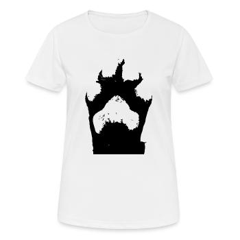 Hund Dog - Frauen T-Shirt atmungsaktiv - Weiß - Vorne - AI Model Female 172 dark (172cm)