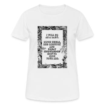 krav maga pretty girl walk - Frauen T-Shirt atmungsaktiv - Weiß - Vorne - AI Model Female 172 dark (172cm)