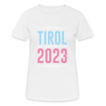 Tyrol 2023 - Women's Breathable T-Shirt - white - Front - AI Model Female 172 dark (172cm)