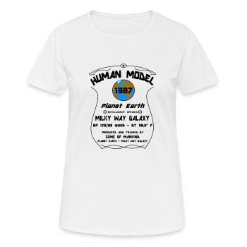 1987 - Frauen T-Shirt atmungsaktiv - Weiß - Vorne - AI Model Female 172 dark (172cm)