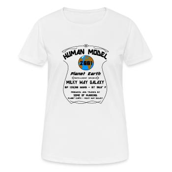 2001 - T-shirt respirant Femme - blanc - Devant - AI Model Female 172 dark (172cm)