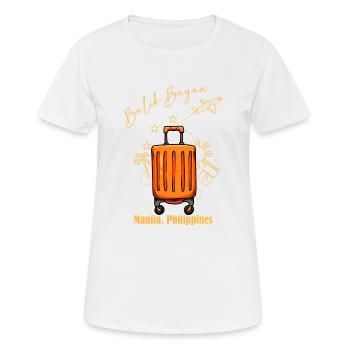 Philippines philippin voyage fierté je cadeau - T-shirt respirant Femme - blanc - Devant - AI Model Female 172 dark (172cm)