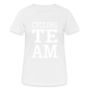 Cycling Team Team - Women's Breathable T-Shirt - white - Front - AI Model Female 172 dark (172cm)