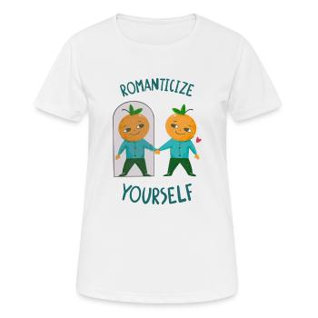 Mentale Gesundheit Selbstliebe - Frauen T-Shirt atmungsaktiv - Weiß - Vorne - AI Model Female 172 dark (172cm)