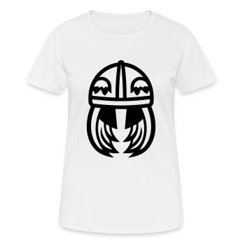Wikingerhelm Krieger - Frauen T-Shirt atmungsaktiv - Weiß - Vorne - AI Model Female 172 dark (172cm)