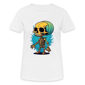 Skeleton - Women's Breathable T-Shirt - white - Front - AI Model Female 172 dark (172cm)