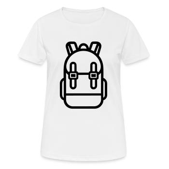 Backpack - Women's Breathable T-Shirt - white - Front - AI Model Female 172 dark (172cm)