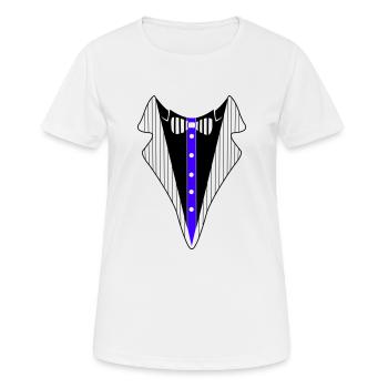 Chemise de smoking - T-shirt respirant Femme - blanc - Devant - AI Model Female 172 dark (172cm)