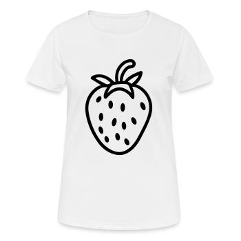 fraise - T-shirt respirant Femme - blanc - Devant - AI Model Female 172 dark (172cm)
