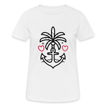 Anchor - Women's Breathable T-Shirt - white - Front - AI Model Female 172 dark (172cm)