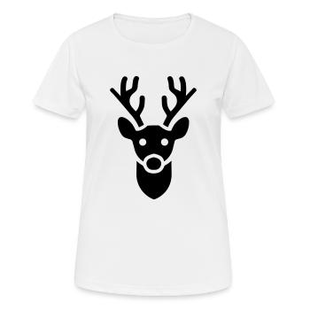 renne - T-shirt respirant Femme - blanc - Devant - AI Model Female 172 dark (172cm)