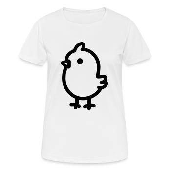 poussin - T-shirt respirant Femme - blanc - Devant - AI Model Female 172 dark (172cm)