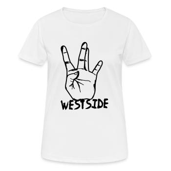 Westcoast Hand - Women's Breathable T-Shirt - white - Front - AI Model Female 172 dark (172cm)