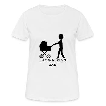 Papa on the Move - Women's Breathable T-Shirt - white - Front - AI Model Female 172 dark (172cm)