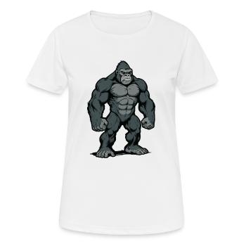 gorilla - Women's Breathable T-Shirt - white - Front - AI Model Female 172 dark (172cm)