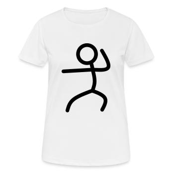 Karate - Frauen T-Shirt atmungsaktiv - Weiß - Vorne - AI Model Female 172 dark (172cm)