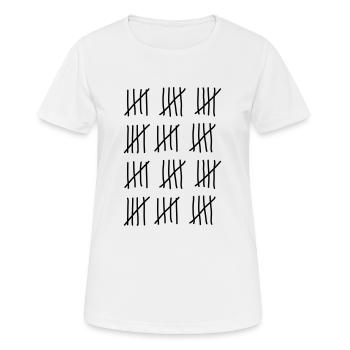 60th birthday - Women's Breathable T-Shirt - white - Front - AI Model Female 172 dark (172cm)