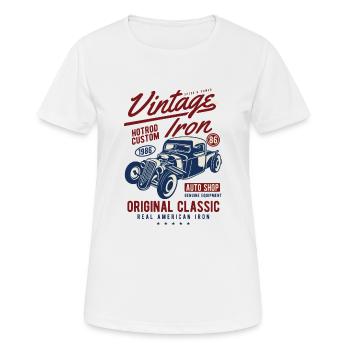 Vintage Iron - Women's Breathable T-Shirt - white - Front - AI Model Female 172 dark (172cm)