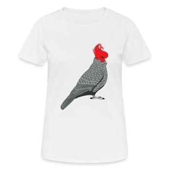 Walk temps cacatoès - T-shirt respirant Femme - blanc - Devant - AI Model Female 172 dark (172cm)