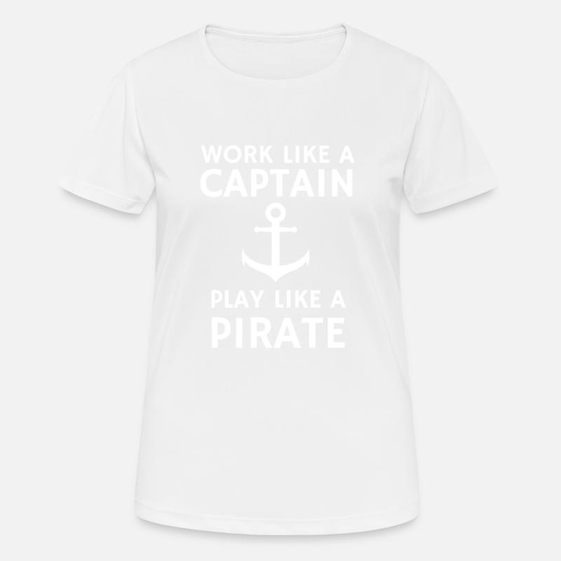 Work like a captain w - Women's Breathable T-Shirt - white