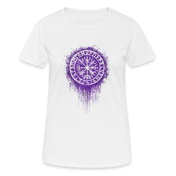 Wikinger Runen - Viking Runes - Tattoo Tribal - Frauen T-Shirt atmungsaktiv - Weiß - Vorne - AI Model Female 172 dark (172cm)