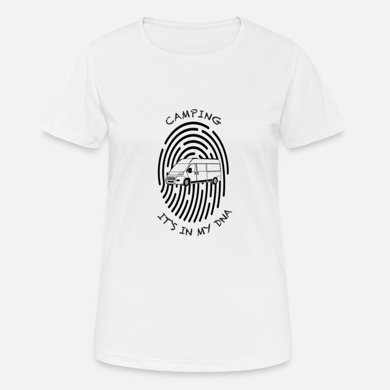 Camping its in my DNA - Women's Breathable T-Shirt - white