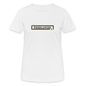 Idee Geschenk Freiberufler - Frauen T-Shirt atmungsaktiv - Weiß - Vorne - AI Model Female 172 dark (172cm)