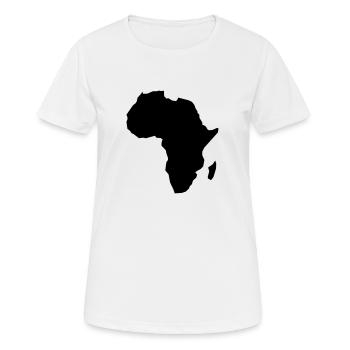 AFRIQUE - T-shirt respirant Femme - blanc - Devant - AI Model Female 172 dark (172cm)